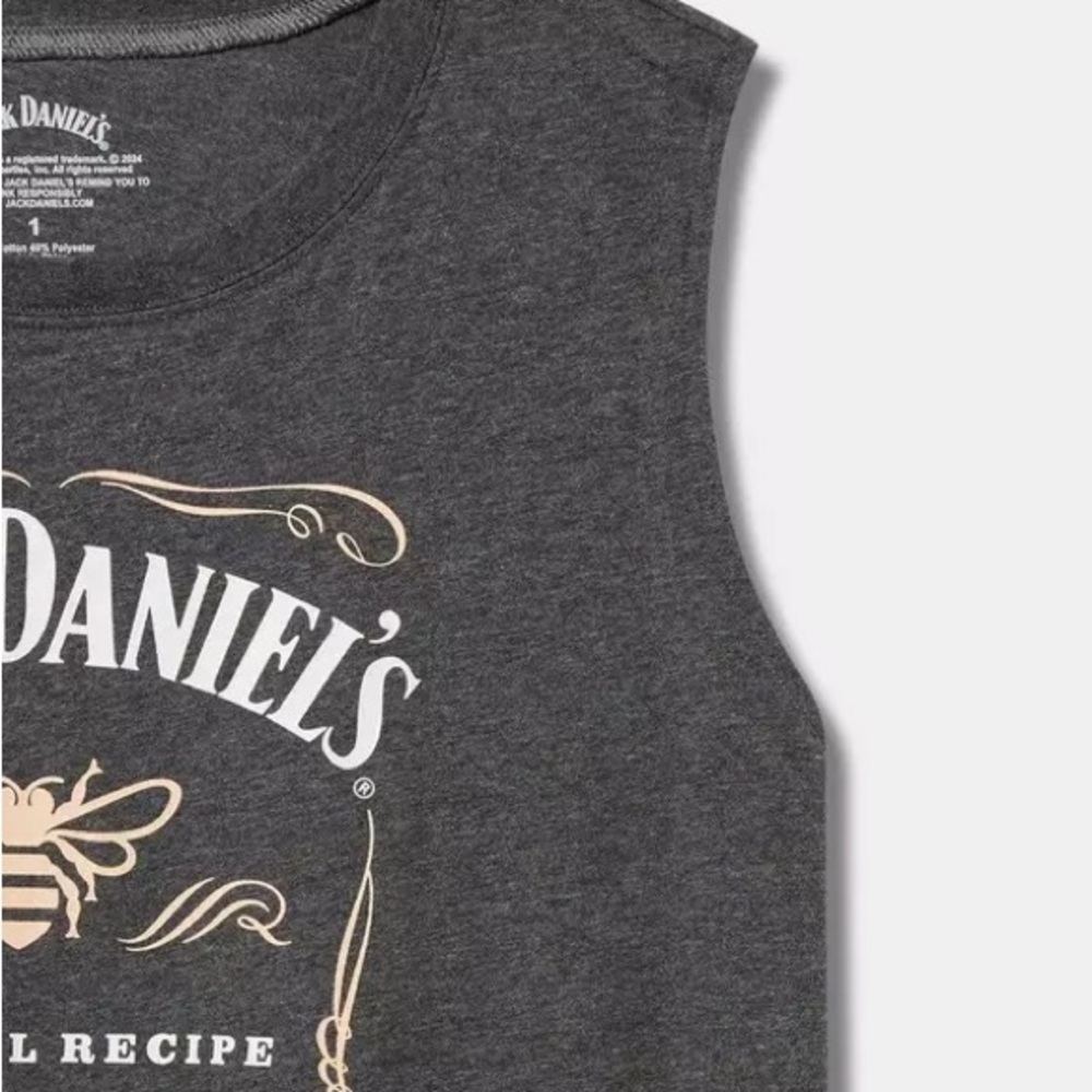 Torrid Jack Daniels Honey Relax Fit Cotton Crew Tank Size 3 - Picture 3 of 6